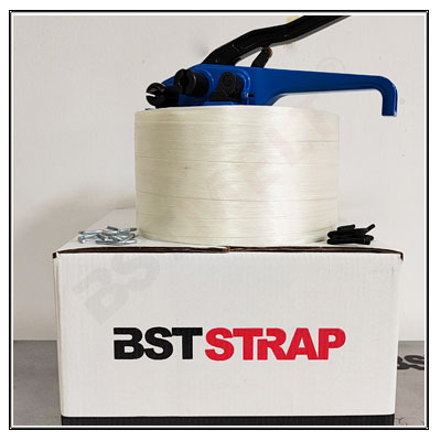 7mm White Baling Strap/Tape 500m